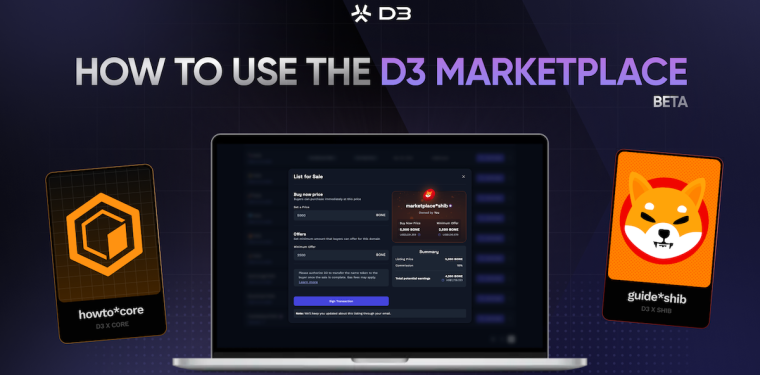 How To D3 Marketplace Beta